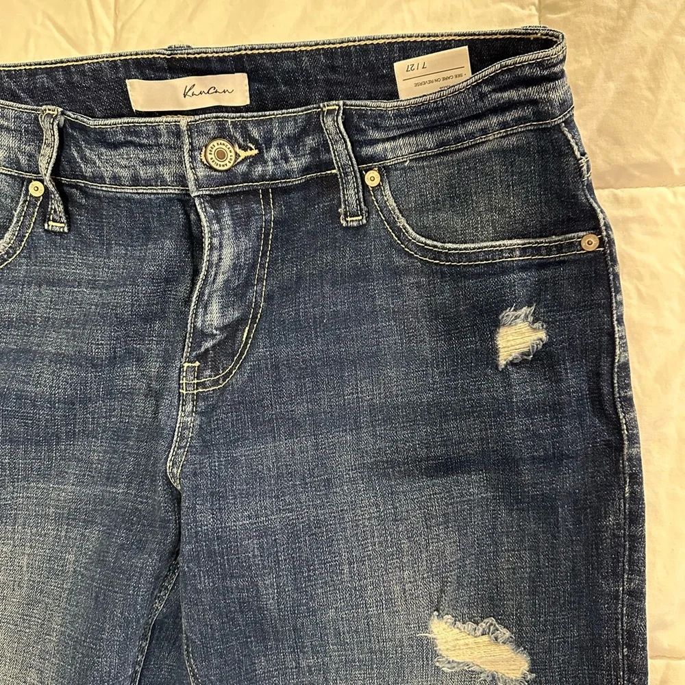 KanCan Medium Blue Ripped Boyfriend Jeans - Picture 5 of 5